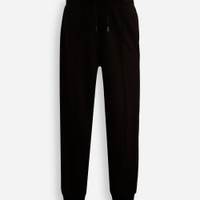 Calça jogger juvenil de moletom com nervura preta