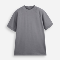 Camiseta juvenil oversized cinza