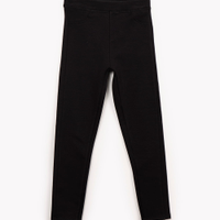 Calça legging infantil de algodão felpado azul