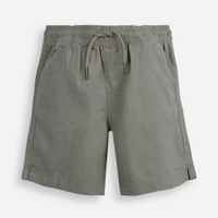 Bermuda infantil de linho cós elástico verde