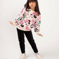 Calça legging infantil aveludada preto
