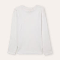 Blusa canelada infantil off white