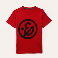 Camiseta de algodão infantil enaldinho vermelho