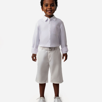 Bermuda de sarja infantil com cinto branca