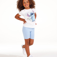 Conjunto infantil curto stitch off white