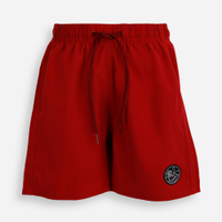 Short boardshort infantil cós com elástico e cordão vermelho