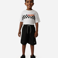 Short boardshort infantil cós com elástico e cordão preto