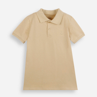 Polo de algodão infantil âncora amarela