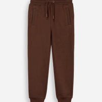 Calça jogger infantil de moletom marrom