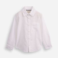Camisa de algodão infantil com bolso off white