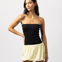 Vestido balonê feminino mindset lo de lui preto
