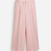 Calça de viscose infantil cós duplo rosa