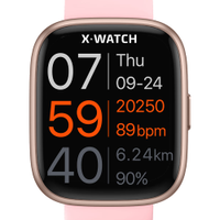 Relógio feminino x watch smartwatch xswuqpi006a pxrx rosa