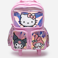 Mochila infantil de rodinha hello kitty rosa