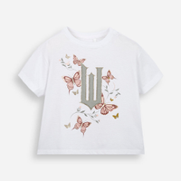 Camiseta infantil manga curta wicked off white