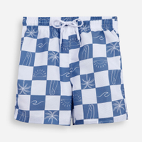 Bermuda infantil boardshorts estampado azul