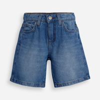 Bermuda jeans infantil azul
