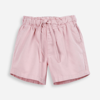 Short infantil essential de algodão rosa