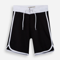 Short boardshort infantil preto