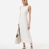 Vestido midi feminino laise off white