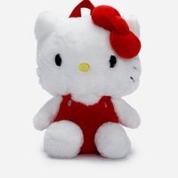 Mochila infantil pelúcia hello kitty branca