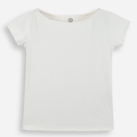 Blusa infantil de poliamida off white
