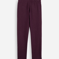 Legging infantil com glitter vinho