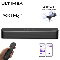 ULTIMEA 2.1ch Compact Sound Bar for TV, 3-Inch Built-in Subwoofer, 120W All-in-one PC Sound bar for Game,Bluetooth 5.4
