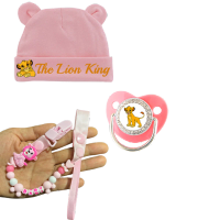 Baby soothing nipple cartoon pattern baby hat newborn soothing nipple clip exquisite gift for newborn feeding baby photography