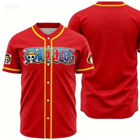 2026 Anime Peripheral Baseball Suit Men's Short Sleeved Shirt