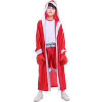 Child Red Blue Boxer Costume Halloween Sports Wear Kids Boxing Match Photography Clothes