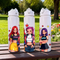 3D Printed Sailor Moon Cartoon Water Bottle, Durable & Reusable, Trendy Cute Design, Fade Resistant, Lightweight Original Travel