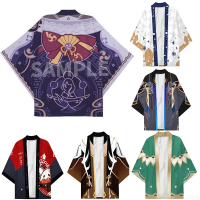 Summer 3D Printing Yin Yang Division Walnut Anime Same Leisure Entertainment Kimono Half Sleeve Cardigan Top