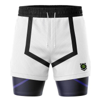 Double-layer Shorts for Men, Summer Sunscreen Casual Beach Pants, Loose Daily Versatile Sports Five-inch Pants