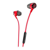 Fone de Ouvido Gamer HyperX Cloud Earbuds II, Microfone no Cabo, Nintendo Switch, Vermelho - 705L8AA