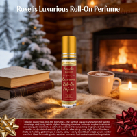 Opulent Coconut Jasmine Roll-On Perfume 10ml, Long Lasting Festive Fruity Floral Scent, Bright Accent for Holiday Moments