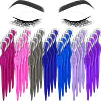 28 Pcs Eyebrow Razor Shaver Trimmer for Facial Hair Removal Multipurpose Exfoliating Tool with Protective Cover