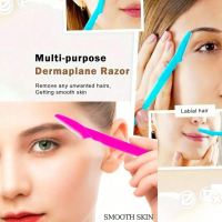12-Pack Stainless Steel Eyebrow Razors - Fragrance-Free Hair Remover, Perfect Valentine's Day Gift