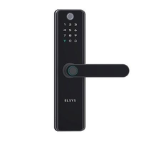 Fechadura Digital de Embutir Elsys, Wi-Fi, Biometria, Câmera, Preto - ESF-DE5100I