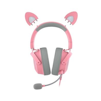 Headset Gamer Razer Kraken Kitty V2 Pro, Chroma RGB, Som Surround 7.1, Drivers de 50mm, USB, Rosa - RZ0404510200