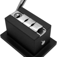 Heavy Duty Metal Cigar Cutter, 4-in-1, 52 & 58 Ring Gauge V-Cutter, Torpedo Cutter