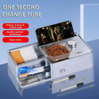 New 3-in-1 Automatic Cigarette Machine Electric Cigarette Smart Sensor Injector Tobacco Filled 5.5/6.5/8mm Round Tube, Tweezers