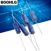 10PCS VX series imported axial polarized filter electrolytic capacitor 50v 47uf 6X16mm