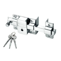 Left Right Open Garden Fence Door Cross Key Old-fashioned External Lock Heavy-duty Wooden Door Bolt Anti-theft Door Lock Bolt