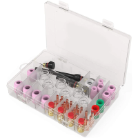 Retail 71Pcs TIG Torch Stubborn Gas Lens 12 Glass Set for WP-17/18/26 TIG Welding Accessory Kit