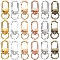 10pcs/pack Rotating Dog Buckle Snap Lobster Clasps Hooks for DIY Jewelry Making Keychain Bag Clasp Accessories Supplies