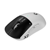 Mouse Gamer Sem Fio Logitech G PRO X2 SUPERSTRIKE LIGHTSPEED, 61g, Cliques Táteis Personalizáveis, USB-C, Preto e Branco - 910-007775