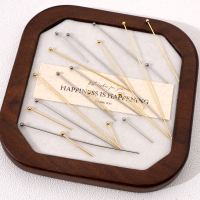 50-100Pcs 0.6mm Stainless Steel Rhodium/Gold Color Plated Head Pins For Handmade Jewelry Making DIY Beading Earrings Accessories