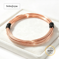 14K Rose Gold Filled round Wire Half Hard 1 Meter Length for DIY Beading Jewelry Making Wholesale Bulk Findings