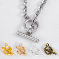 10Sets/lot Metal OT Clasps Connectors for Bracelet Necklace DIY Toggle Clasps Buckle Jewelry Making Supplies Connector